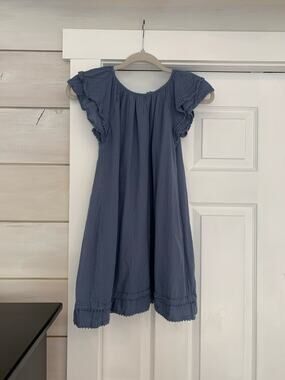 Polo Ralph Lauren girls blue cotton dress 10 EEUC